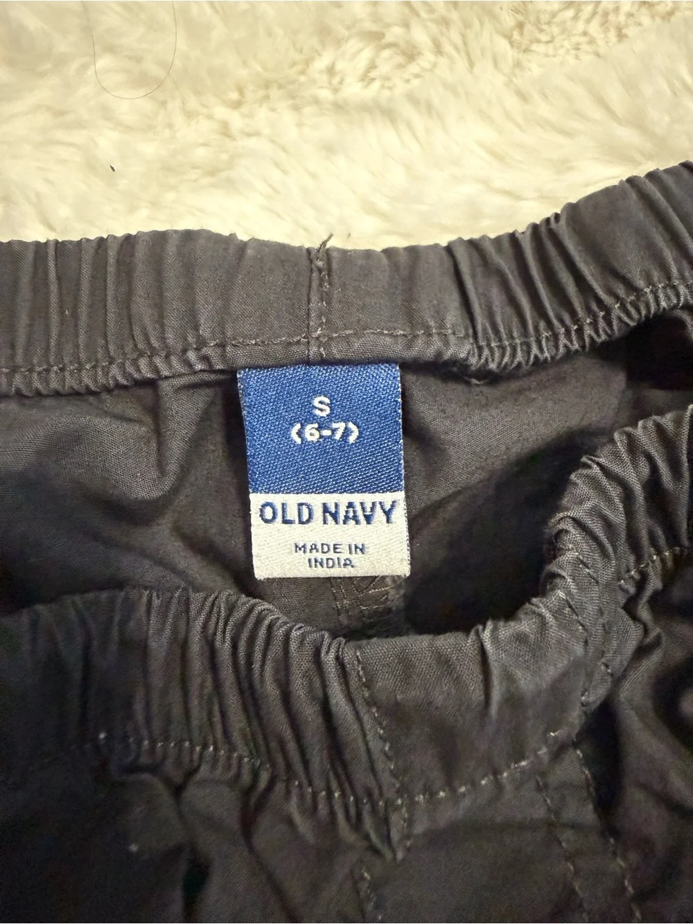 Kids Old Navy Black Drawstring Casual Pants